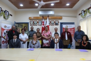 Non-Project Grant Assistance,  Anti-COVID-19  Medical Equipment  first batch, handover to Tonga’s Ministry of Health   