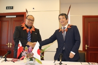 Exchange of Notes on Japan’s NPGA for Provision of Tonga’s new Tugboat