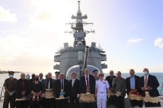 JMSDF “KIRISAME” arrived in Tonga