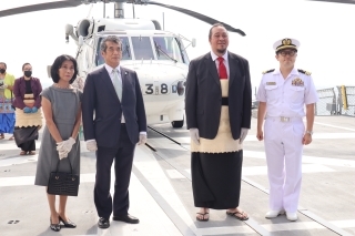 JMSDF “KIRISAME” arrived in Tonga