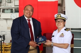 JMSDF “KIRISAME” arrived in Tonga