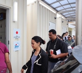 Media to enter the ICU at the Vaiola Hospital