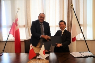 NPGA signing ceremony for Tonga Fire & Emergency Services