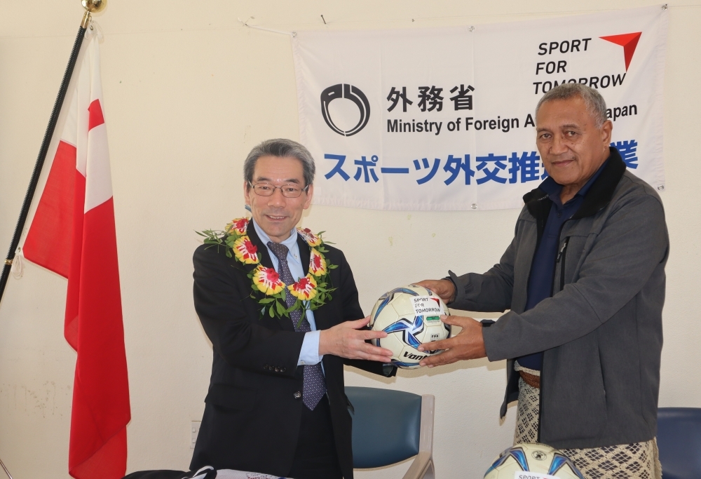 Japan’s Sports Diplomacy Enhancement extends support to Tonga in Football